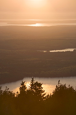 Sunset from Cadillac Mountain in Maine