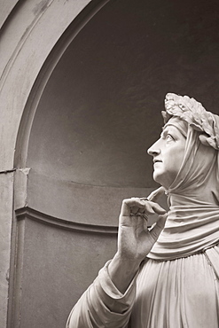 Statue of Petrarch Florence Italy