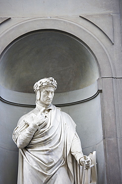 Statue of Dante Allighiere Florence Italy