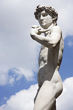 Michelangelo's David in the Piazza della Signoria Florence Italy