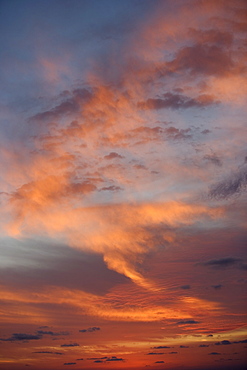 Sunlight from behind clouds