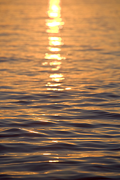 Sunlight reflected on water