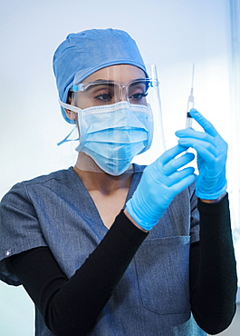 Female doctor in operating theater