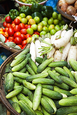 Fresh vegetables in market