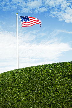 View of American flag