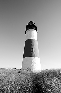 Low angle view of "ankaty Head Light, Nantucket, Massachusetts