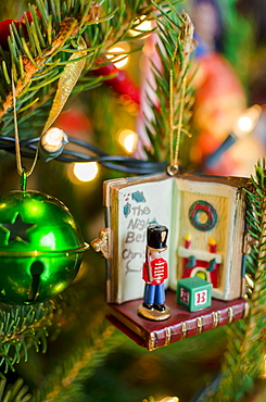 Close up of Christmas tree with decorations