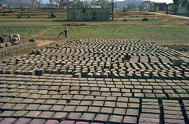 Brickworks near Taxila, Punjab, Pakistan, Asia