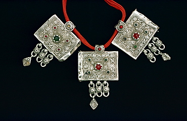 Silver Baluchi necklace, Pakistan, Asia