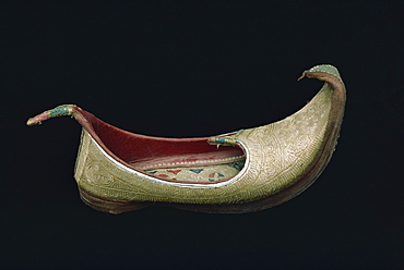 Close-up of khusa (man's shoe), worn on festive occasions by Gujjar tribes, Pakistan, Asia