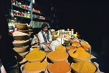 Spices and pulses for sale, Swat, Pakistan, Asia