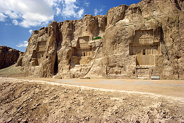 Rock cut tombs at Naqsh-e-Rustam, Iran, Middle East