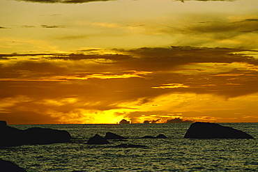 Sunset, Seychelles, Indian Ocean, Africa