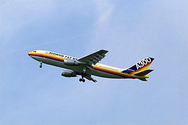 Airbus A300 airborne, England, United Kingdom, Europe