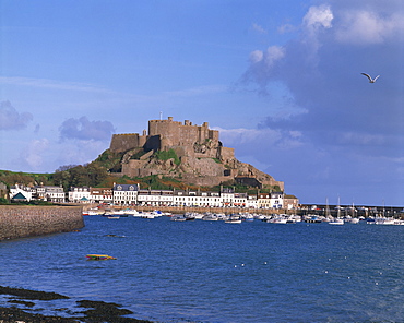 Mont Orgueil, Gorey, Jersey, Channel Islands, United Kingdom, Europe