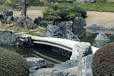 Garden, Nijo Castle, Kyoto, Japan, Asia