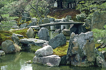 Garden, Nijo Castle, Kyoto, Japan, Asia