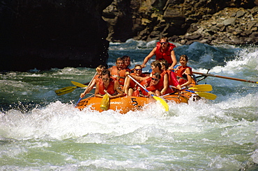 White water rafting, Adams River, British Columbia, Canada, North America