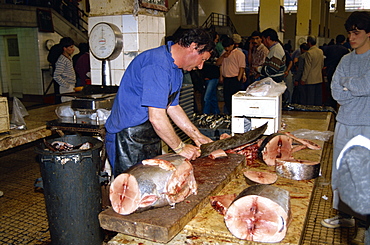 Fish market, Funchal, Madeira, Atlantic, Portugal, Europe