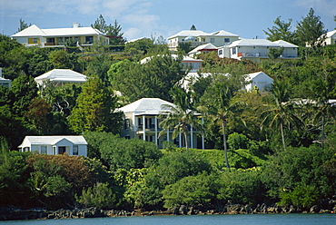 Waterside homes, Bermuda, Atlantic Ocean, Central America