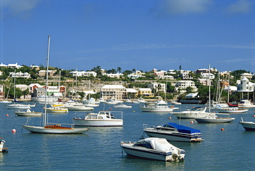 Boats near Hamilton, Bermuda, Atlantic Ocean, Central America