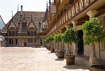 Hotel Dieu (Hospital of God), Beaune, Burgundy, France, Europe