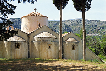 Panagia Kera, Byzantine church dating from the 13th century, near Kritsa, Crete, Greek Islands, Greece, Europe