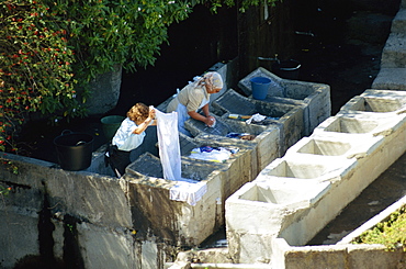 Communal laundry in the southeast of the island, near Las Hayas, La Gomera, Canary Islands, Spain, Atlantic, Europe