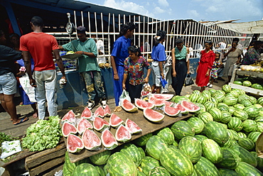 Market town of Chaguanas, Trinidad, West Indies, Caribbean, Central America