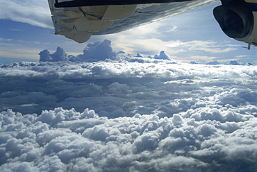 Clouds over Venezuela, from aircraft, South America