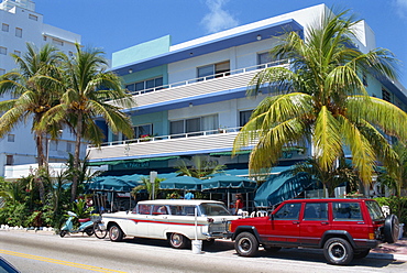 Art deco area, Miami Beach, Miami, Florida, United States of America, North America