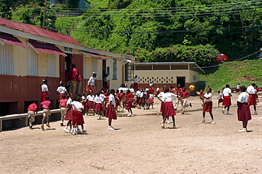 School children, Grenada, Windward Islands, West Indies, Caribbean, Central America