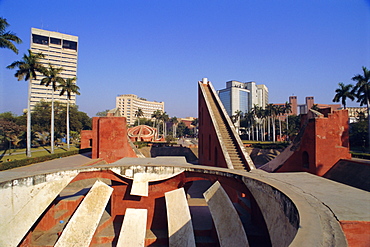 Jantar Mantar, one of five observatories built by Jai Singh II in 1724, Delhi, India