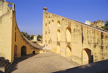 The Jantar Mantar built in 1728-34 by Jai Singh II as an observatory, Jaipur, Rajasthan, India