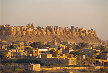 View of the fortified old city, Jaisalmer, Rajasthan State, India