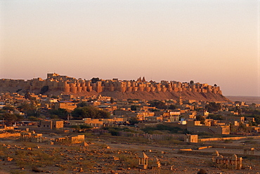 Fortified old city, Jaisalmer, Rajasthan state, India, Asia