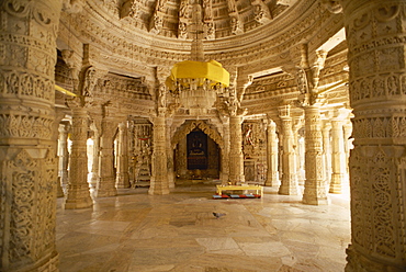 The Jain temple of Chaumukha, built in the 14th century, Ranakpur, Rajasthan state, India, Asia