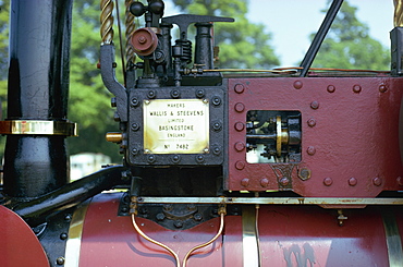 Close-up of steam engine, England, United Kingdom, Europe