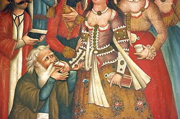 Qajar painting, Shiraz Museum, Shiraz, Iran, Middle East