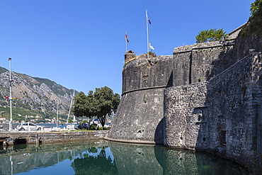 Kotor Old City walls, South Entrance, Kotor, UNESCO World Heritage Site, Montenegro, Europe 