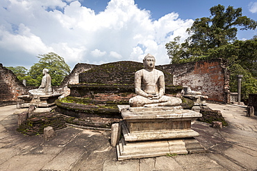 Vatadage ancient ruins, Polonnaruwa, UNESCO World Heritage Site, Sri Lanka, Asia 