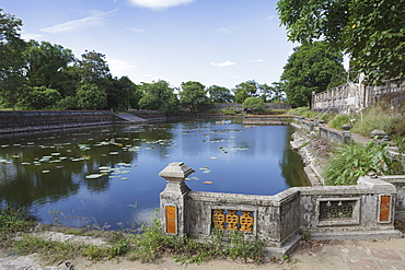 A pond, Imperial Citadel, Hue, UNESCO World Heritage Site, Vietnam, Indochina, Southeast Asia, Asia