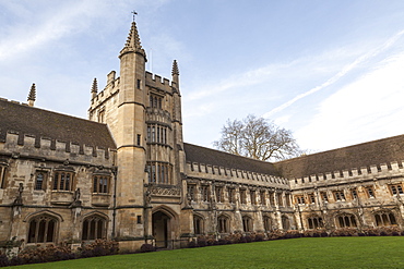 Magdalen College Cloister, Oxford, Oxfordshire, England, United Kingdom, Europe