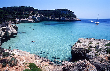 Cala Mitjana beach, Menorca, Spain