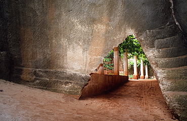 Disused S'Hostal quarries managed by the LITHICA cultural association, Menorca, Spain.