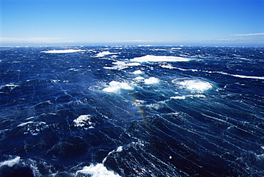 Strong Katabatic winds off Paulet Island, Antarctica, Southern Ocean.