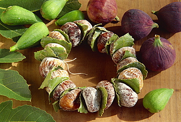 Dried figs at the market, Dubrovnik, Croatia, Europe