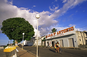 Esplanade facing river, Parintins, Amazon area, Brazil, South America