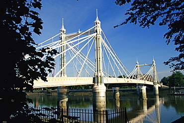 Royal Albert Bridge, Chelsea, London, England, United Kingdom, Europe