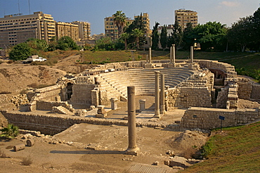 Roman amphitheatre, Alexandria, Egypt, North Africa, Africa